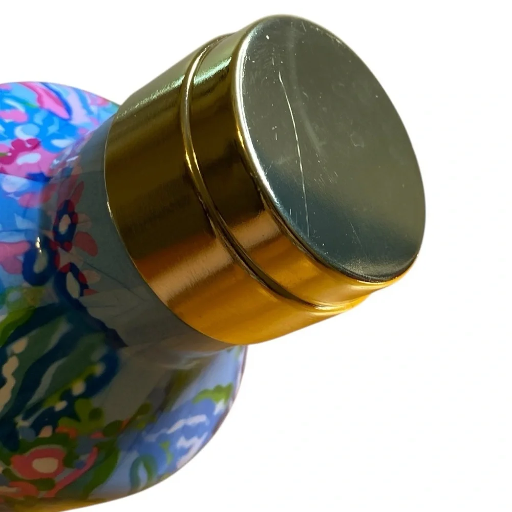 Lilly Pulitzer Aqua La Vista Stainless Steel Canteen 25 oz Water Bottle - Picture 3 of 6
